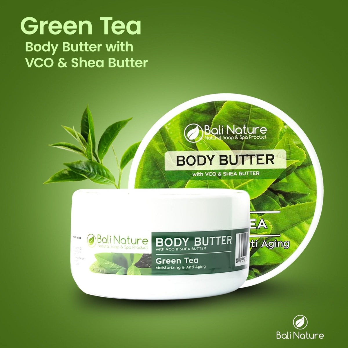 Body Butter Green Tea - BaliNature.ae