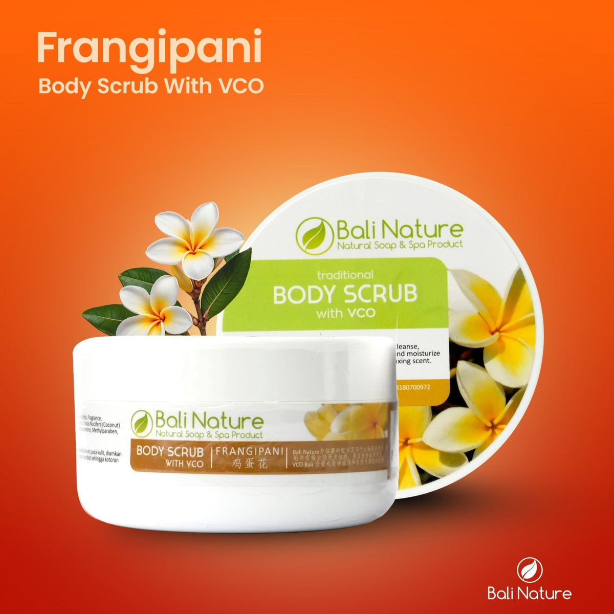 Body Scrub Frangipani - BaliNature.ae