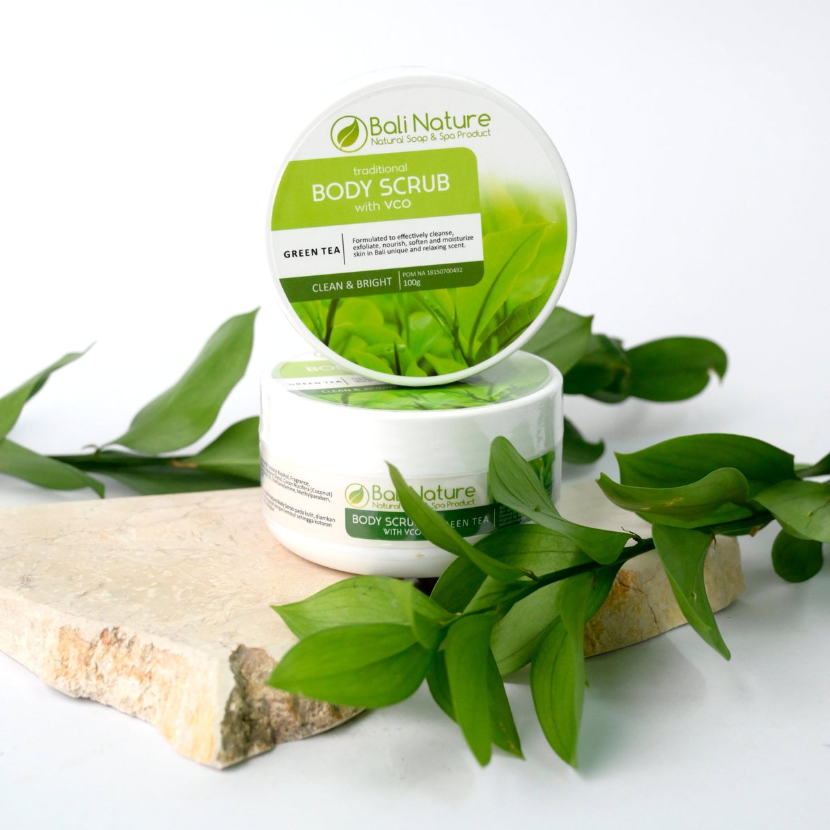 Body Scrub Green Tea - BaliNature.ae