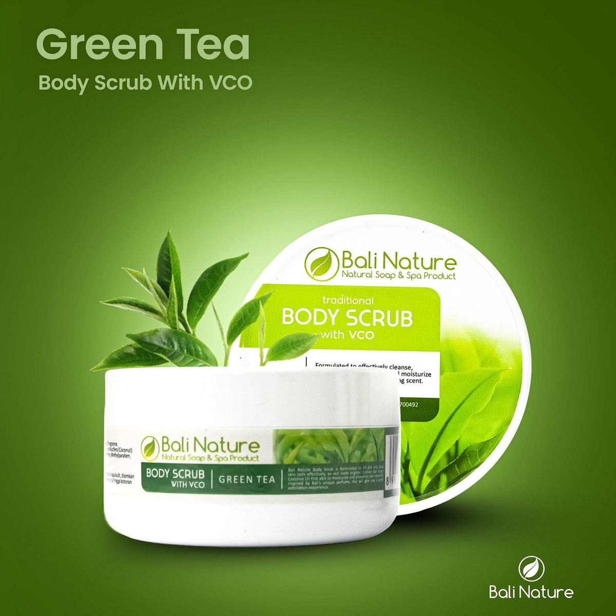 Body Scrub Green Tea - BaliNature.ae