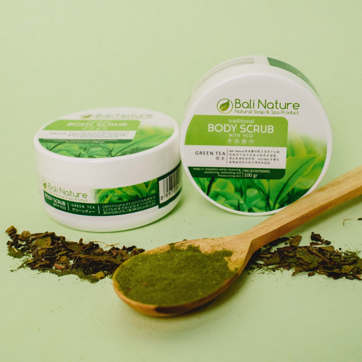 Body Scrub Green Tea - BaliNature.ae