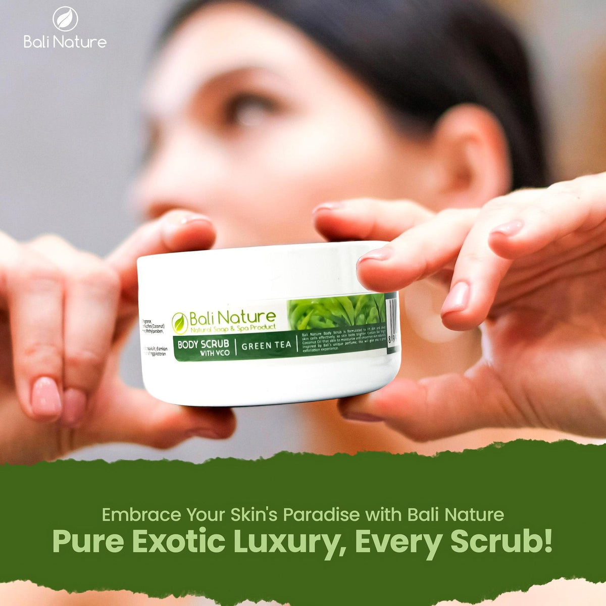 Body Scrub Green Tea - BaliNature.ae